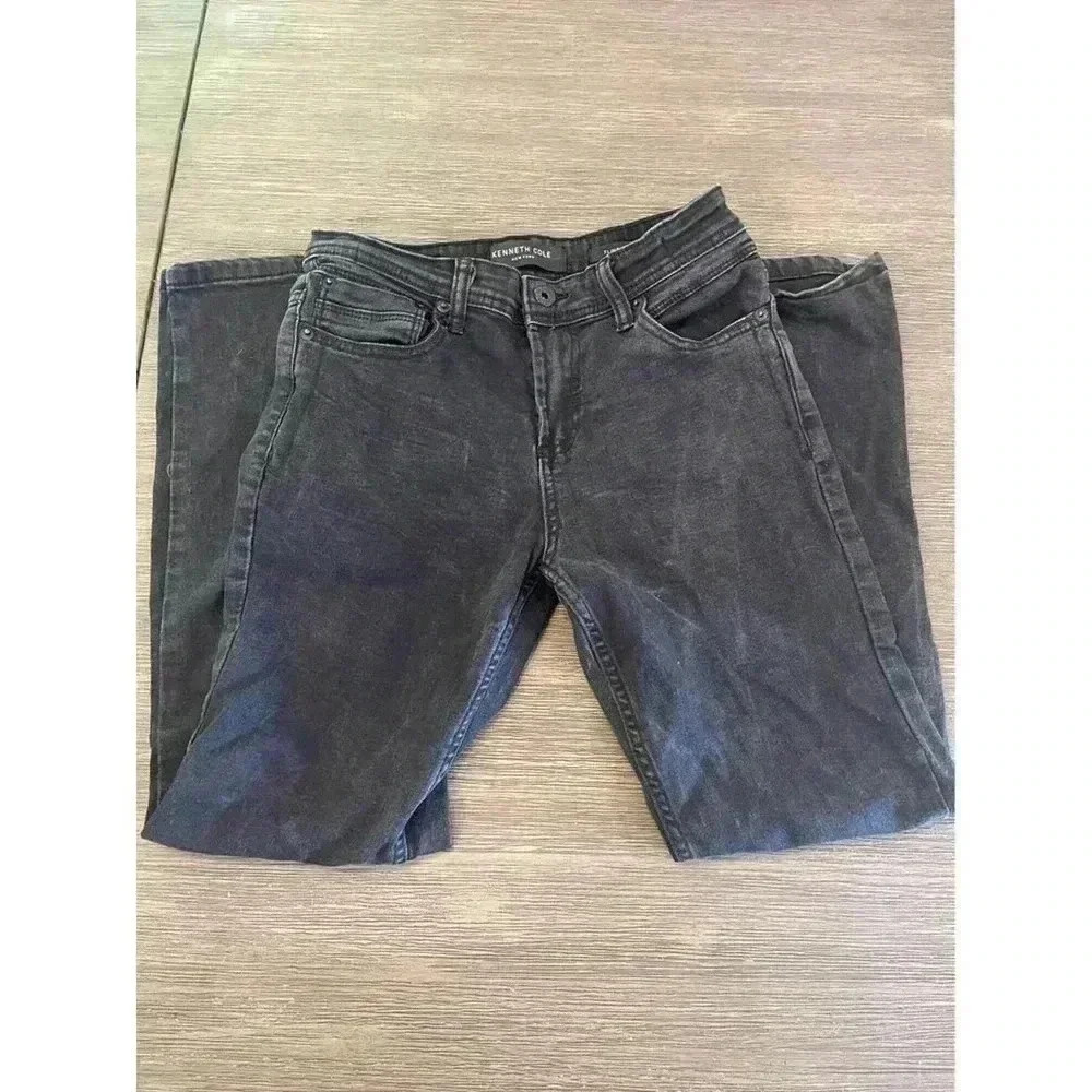Boys Kenneth Cole Jeans Slim Fit Size 12 Black Color - Picture 2 of 4